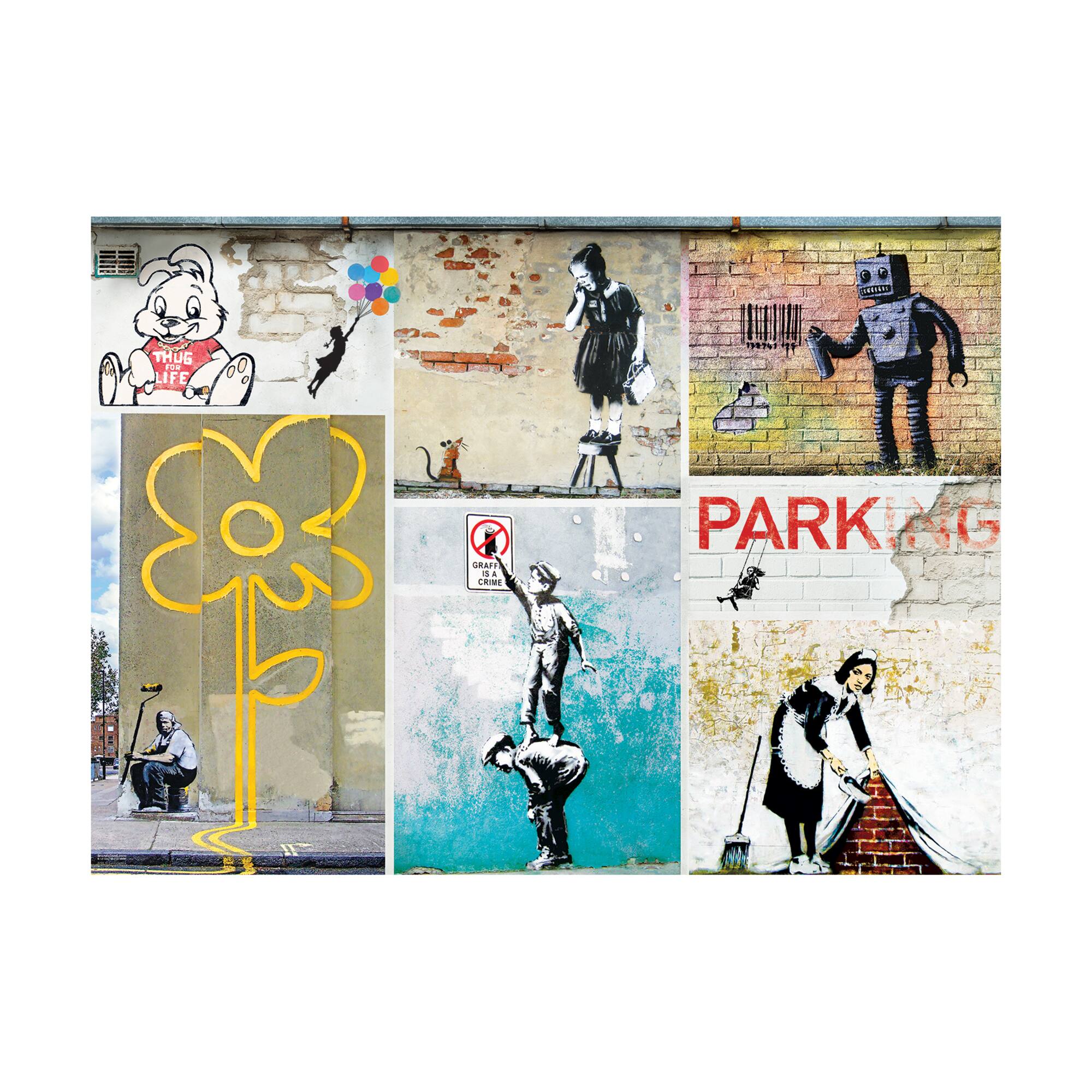 Street Art by Banksy: 1000 Pcs